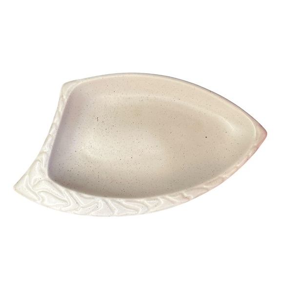 Vintage ALBE L69 Divided Serving Dish Cream Speckled Floral Ceramic Tray - Picture 4 of 8